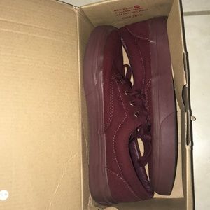 Burgundy Vans
